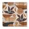Designart - Tropical Leaf Silhouettes and Shapes I - Modern Print on Natural Pine Wood